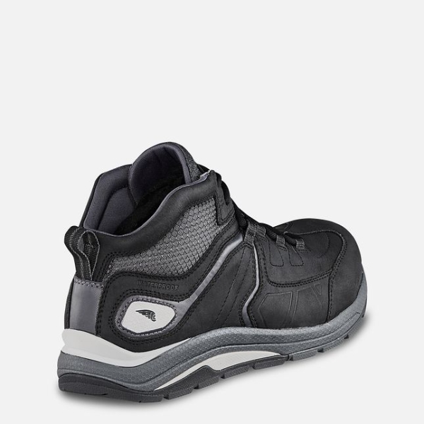 Black / Grey Men's Red Wing Cooltech™ Athletics Waterproof Athletic Safety Shoes | IE30452IK