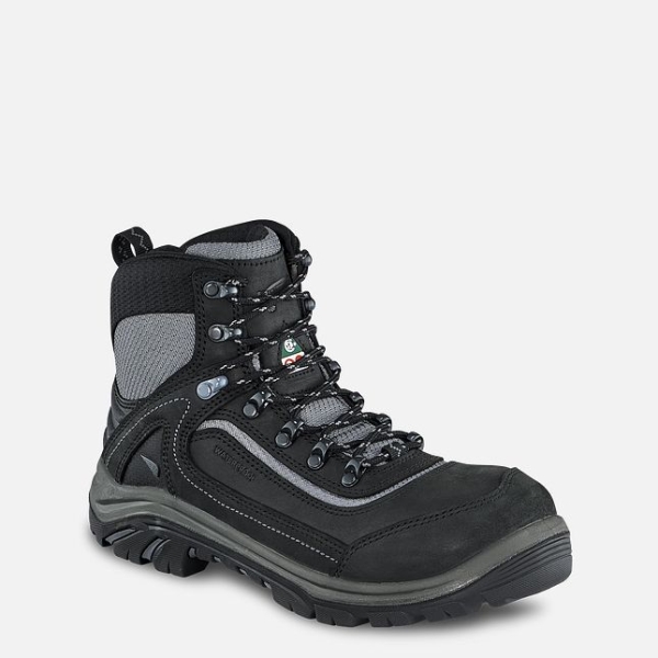 Black / Grey Women\'s Red Wing Tradeswoman 6-inch Waterproof CSA Hiker Waterproof Shoes | IE27496HW
