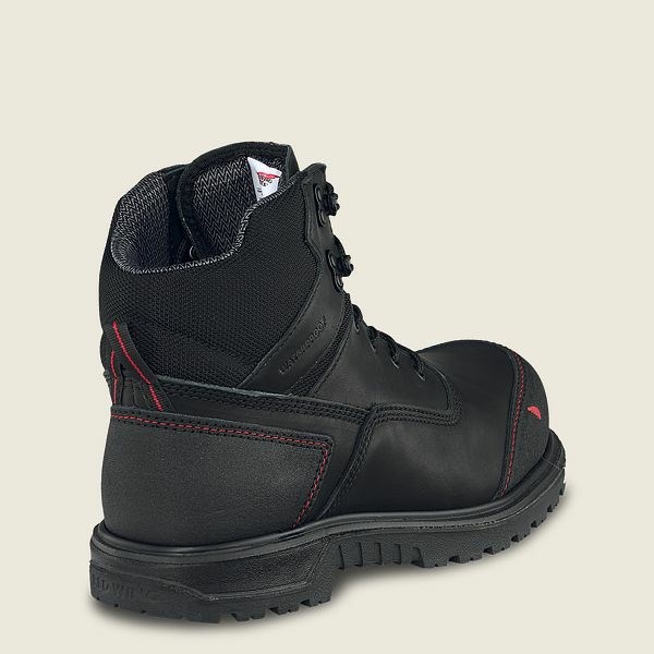 Black Men's Red Wing Brnr XP 6-inch Waterproof Safety Toe Boot Work Boots | IE14695EP