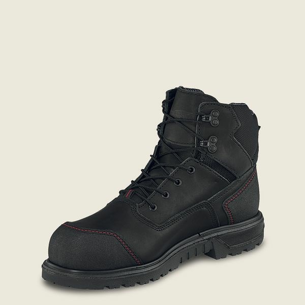 Black Men's Red Wing Brnr XP 6-inch Waterproof Safety Toe Boot Work Boots | IE14695EP