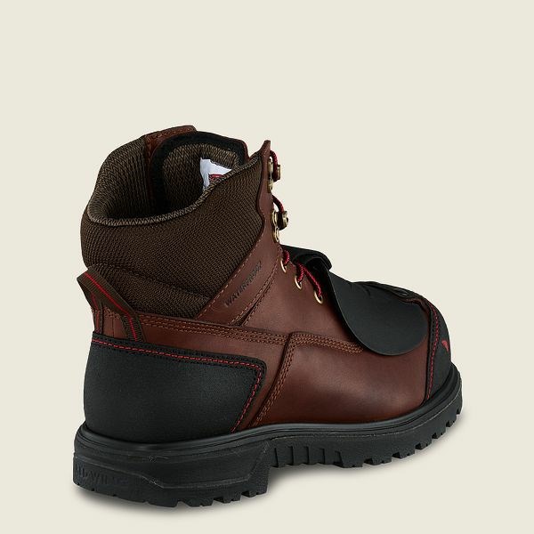 Black Men's Red Wing Brnr XP 6-inch Waterproof Safety Toe Metguard Boot Work Boots | IE23870EQ