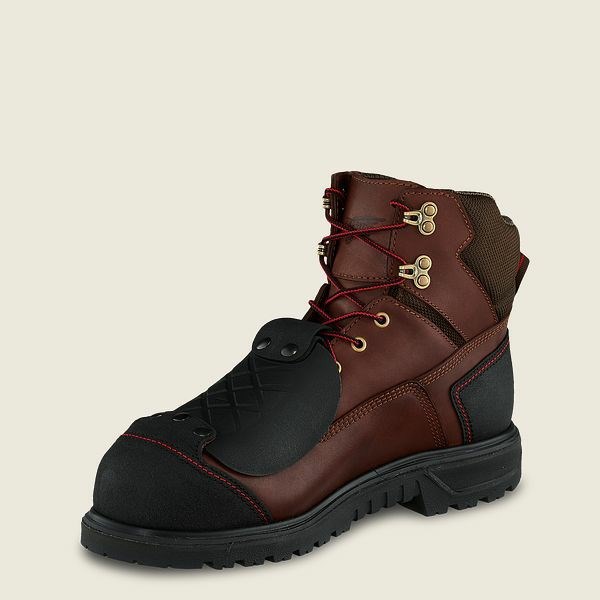 Black Men's Red Wing Brnr XP 6-inch Waterproof Safety Toe Metguard Boot Work Boots | IE23870EQ