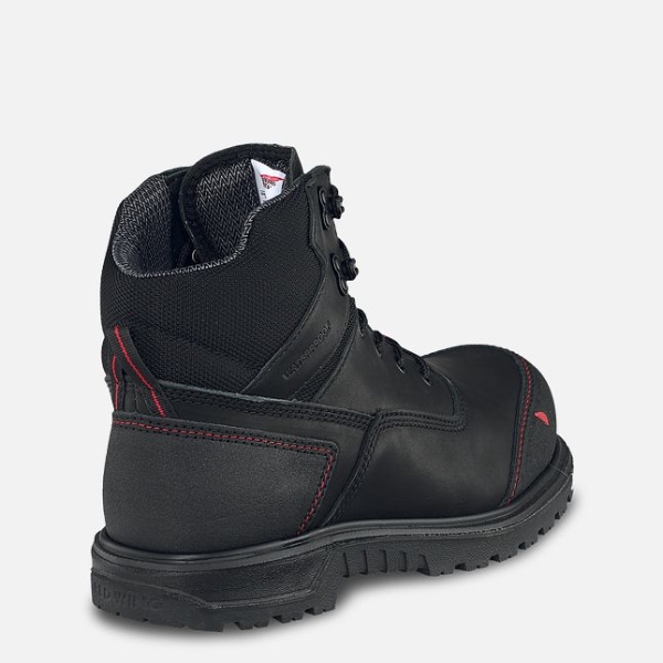 Black Men's Red Wing Brnr XP 6-inch Waterproof Safety Shoes | IE60385TS