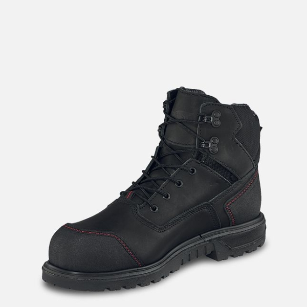 Black Men's Red Wing Brnr XP 6-inch Waterproof Safety Shoes | IE60385TS