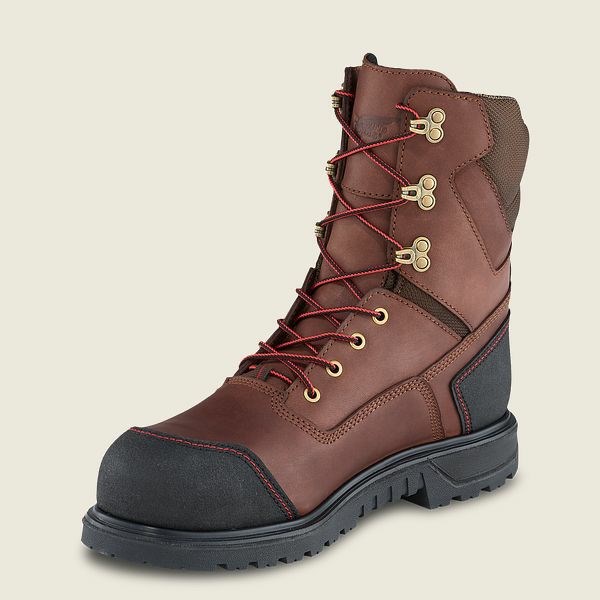 Black Men's Red Wing Brnr XP 8-inch Insulated, Waterproof Safety Toe Boots | IE27485SG