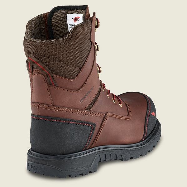 Black Men's Red Wing Brnr XP 8-inch Insulated, Waterproof Safety Toe Boots | IE27485SG