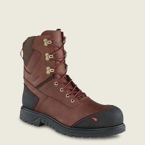 Black Men\'s Red Wing Brnr XP 8-inch Insulated, Waterproof Safety Toe Boots | IE27485SG