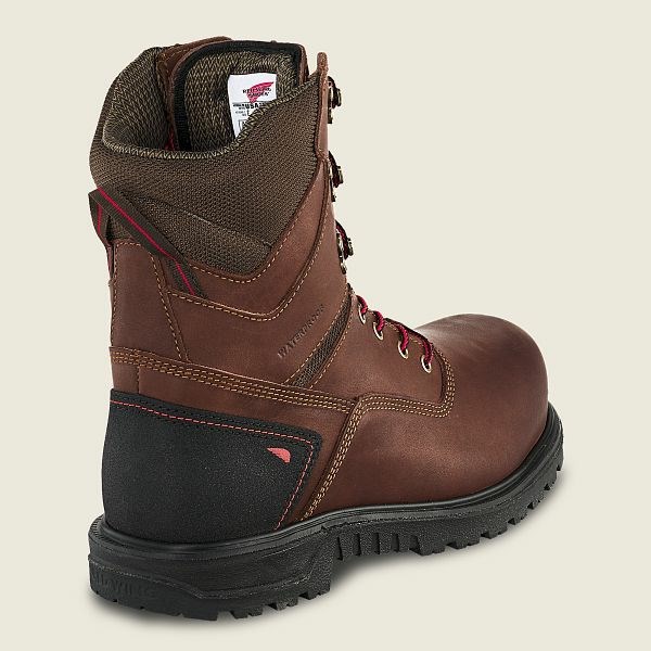 Black Men's Red Wing Brnr XP 8-inch Waterproof CSA Safety Toe Boots | IE13649LZ