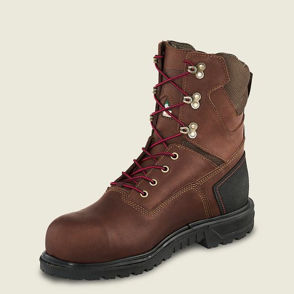 Black Men's Red Wing Brnr XP 8-inch Waterproof CSA Safety Toe Boots | IE13649LZ