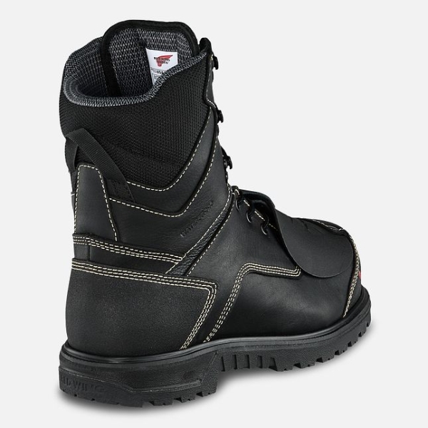 Black Men's Red Wing Brnr Xp 8-inch Waterproof, Metguard CSA Safety Shoes | IE13245PC