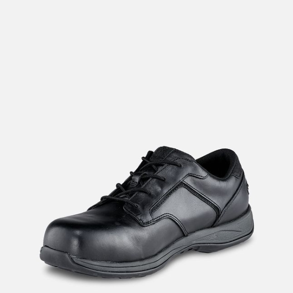 Black Men's Red Wing ComfortPro Oxford Work Shoes | IE96503VS