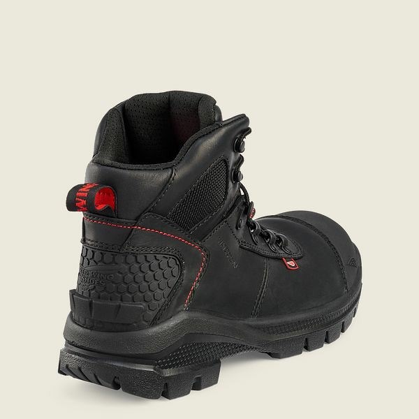 Black Men's Red Wing Crv 6-inch Waterproof Safety Toe Boot Work Boots | IE93671KE