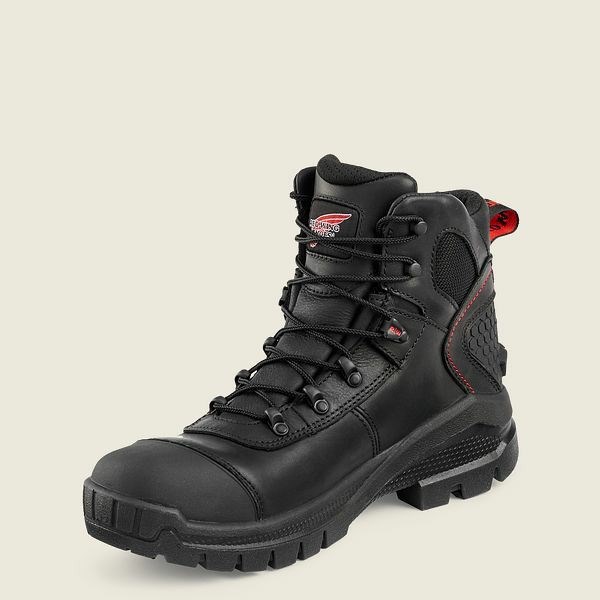 Black Men's Red Wing Crv 6-inch Waterproof Safety Toe Boot Work Boots | IE93671KE