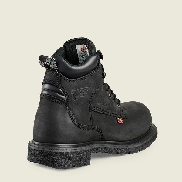 Black Men's Red Wing DynaForce 6-inch Waterproof Safety Toe Boot Work Boots | IE86732VE