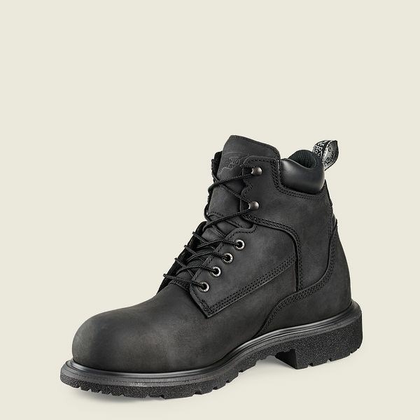 Black Men's Red Wing DynaForce 6-inch Waterproof Safety Toe Boot Work Boots | IE86732VE