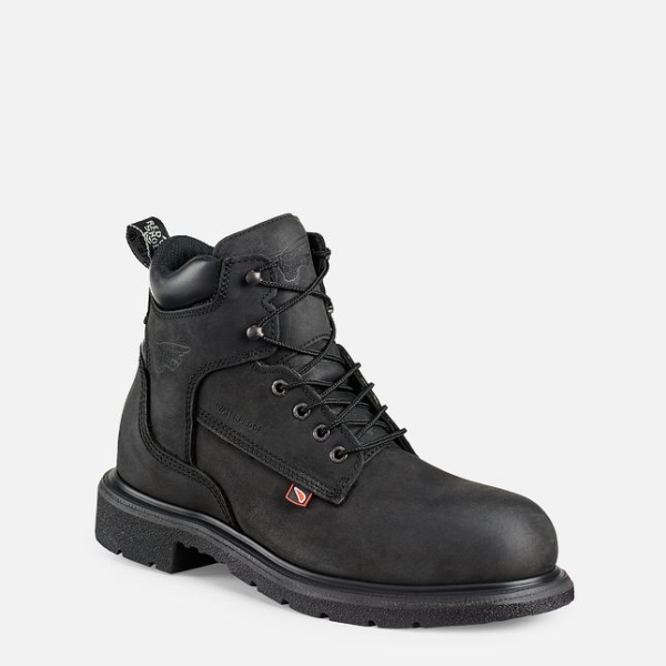 Black Men\'s Red Wing Dynaforce® 6-inch Waterproof Shoes | IE60487ET