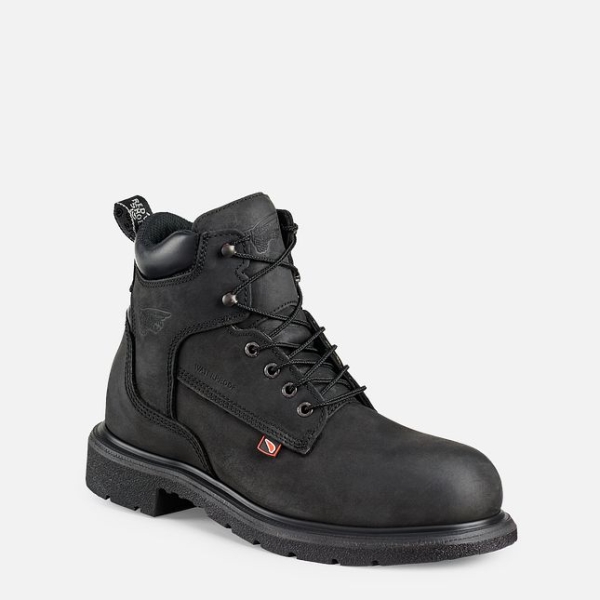 Black Men\'s Red Wing Dynaforce® 6-inch Waterproof Work Boots | IE98435AS