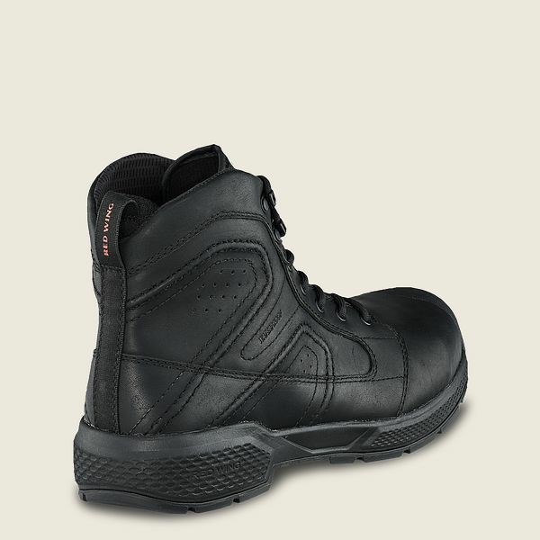 Black Men's Red Wing Exos Lite 6-inch Waterproof Safety Toe Boot Work Boots | IE48071WQ