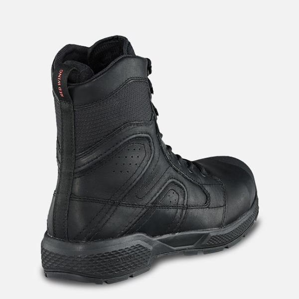 Black Men's Red Wing Exos Lite 8-inch Waterproof CSA Work Boots | IE47150BN