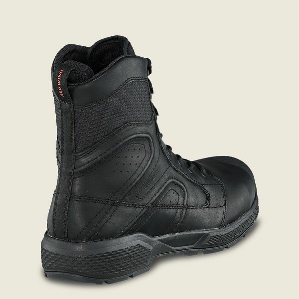 Black Men's Red Wing Exos Lite 8-inch Waterproof, CSA Safety Toe Boot Work Boots | IE98176DA