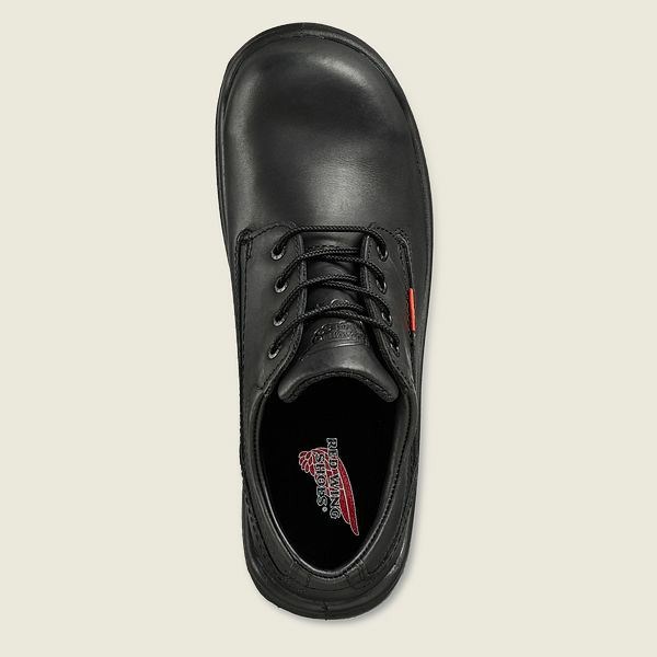 Black Men's Red Wing King Toe Safety Toe Oxford Work Shoes | IE61290WS