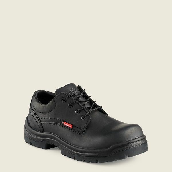 Black Men\'s Red Wing King Toe Safety Toe Oxford Work Shoes | IE61290WS