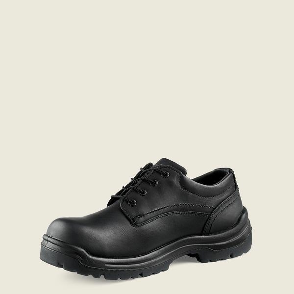 Black Men's Red Wing King Toe Soft Toe Oxford Work Shoes | IE14829KT