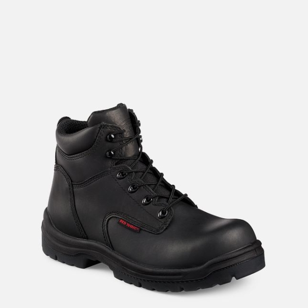 Black Men\'s Red Wing King Toe® 6-inch Work Boots | IE63918VJ