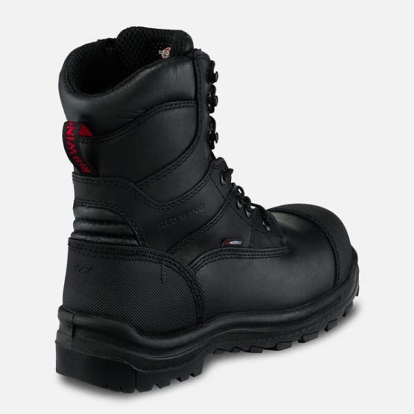 Black Men's Red Wing King Toe® 8-inch Waterproof CSA Work Boots | IE03296ZO