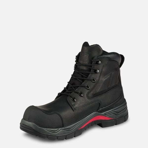 Black Men's Red Wing King Toe® Adc 6-inch Waterproof Shoes | IE02746MW