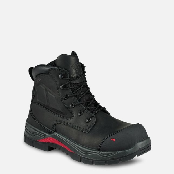 Black Men\'s Red Wing King Toe® Adc 6-inch Waterproof Shoes | IE02746MW