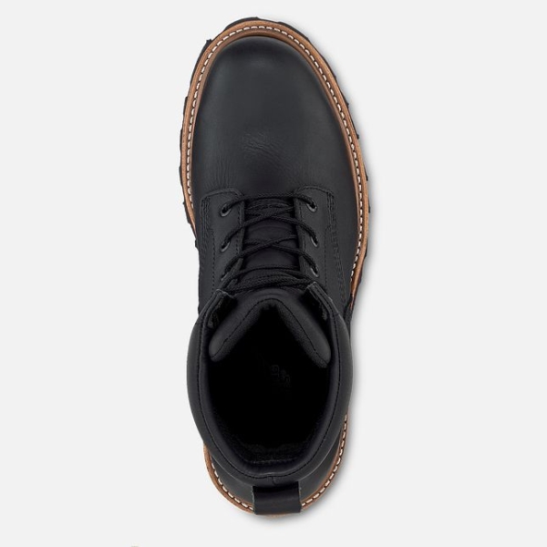 Black Men's Red Wing Loggermax 9-inch, Logger Waterproof Shoes | IE68410MO