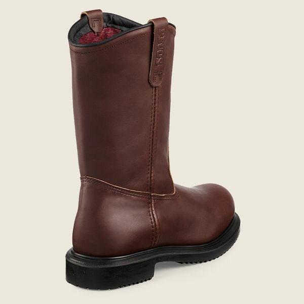 Black Men's Red Wing SuperSole 11-inch Insulated Safety Toe Pull-On Boot Work Boots | IE19370LJ