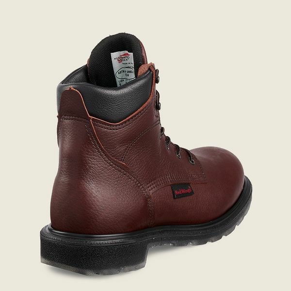 Black Men's Red Wing SuperSole 2.0 6-inch Soft Toe Boot Work Boots | IE85327BJ