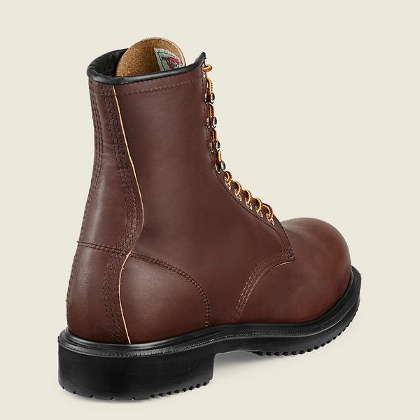 Black Men's Red Wing SuperSole 8-inch Safety Toe Boot Work Boots | IE64257QE