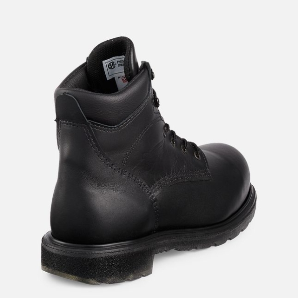 Black Men's Red Wing Supersole® 2.0 6-inch CSA Work Shoes | IE35471XH