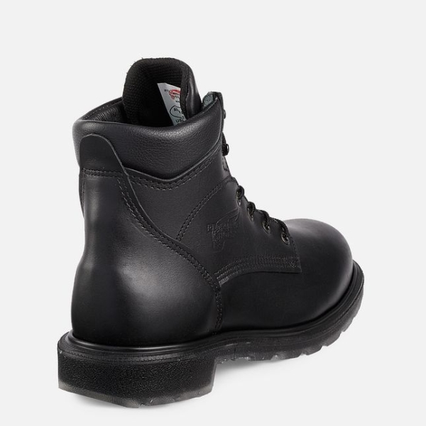 Black Men's Red Wing Supersole® 2.0 6-inch Work Boots | IE75180CM