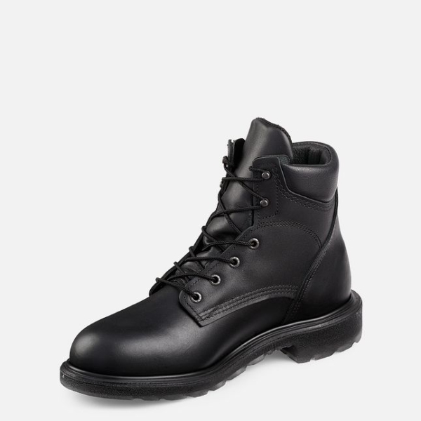 Black Men's Red Wing Supersole® 2.0 6-inch Work Boots | IE85206VZ