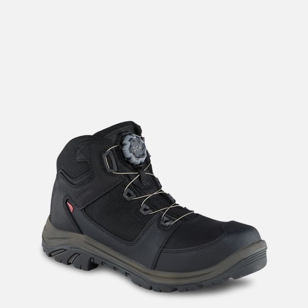 Black Men\'s Red Wing Tradesman 5-inch Hiker Waterproof Shoes | IE85243CQ