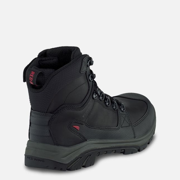 Black Men's Red Wing Tradesman 6-inch Side-Zip, Waterproof CSA Safety Shoes | IE24806IG