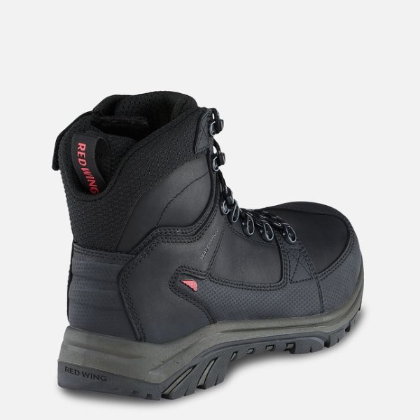 Black Men's Red Wing Tradesman 6-inch Side-Zip Waterproof Work Boots | IE49703EQ