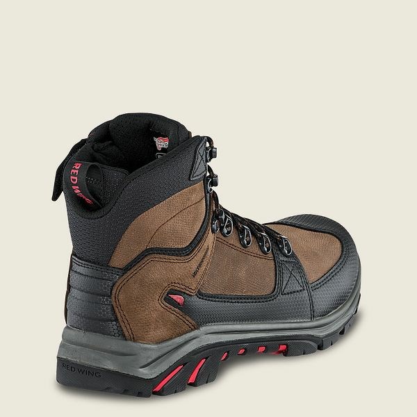 Black Men's Red Wing Tradesman 6-inch Waterproof Soft Toe Boot Work Boots | IE50716WV