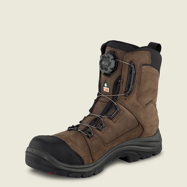 Black Men's Red Wing Tradesman 8-inch BOA,Waterproof, CSA Safety Toe Boots | IE21758TI