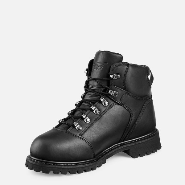 Black Men's Red Wing Truwelt 6-inch Waterproof Shoes | IE70482OH