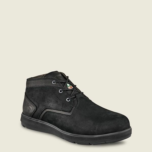 Black Men\'s Red Wing Zero-G Lite CSA Chukka Work Shoes | IE86742IQ