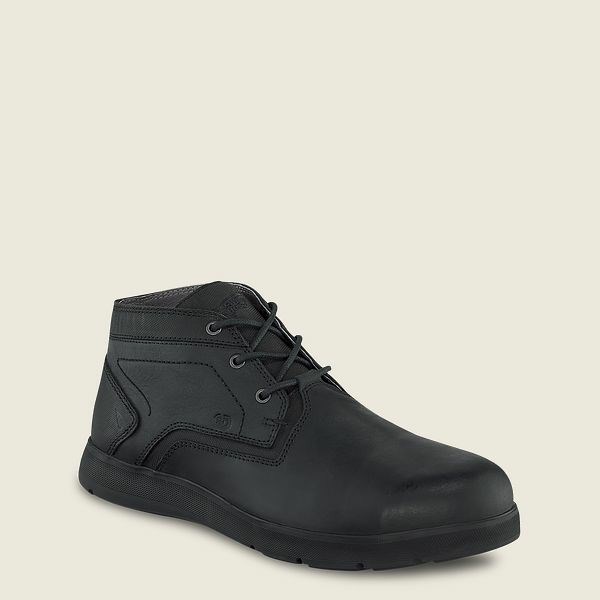 Black Men\'s Red Wing Zero-G Lite Chukka Work Shoes | IE20831FI