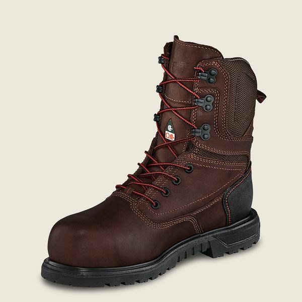 Black Women's Red Wing Brnr XP 8-inch Waterproof, CSA Safety Toe Boot Work Boots | IE75021CR