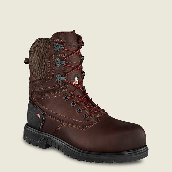 Black Women\'s Red Wing Brnr XP 8-inch Waterproof, CSA Safety Toe Boot Work Boots | IE75021CR