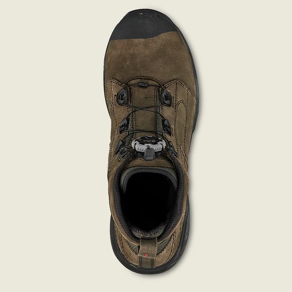 Brown / Black Men's Red Wing Exos Lite 6-inch Waterproof Safety Toe Boots | IE70428TU