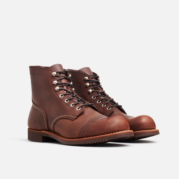 Brown Men's Red Wing 6-Inch Harness Leather Heritage Shoes | IE83654BQ